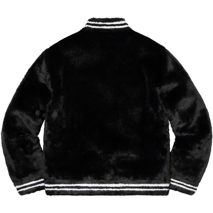 Details on Faux Fur Varsity Jacket  from spring summer
                                                    2020 (Price is $398)