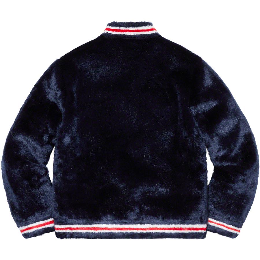 Details on Faux Fur Varsity Jacket  from spring summer
                                                    2020 (Price is $398)
