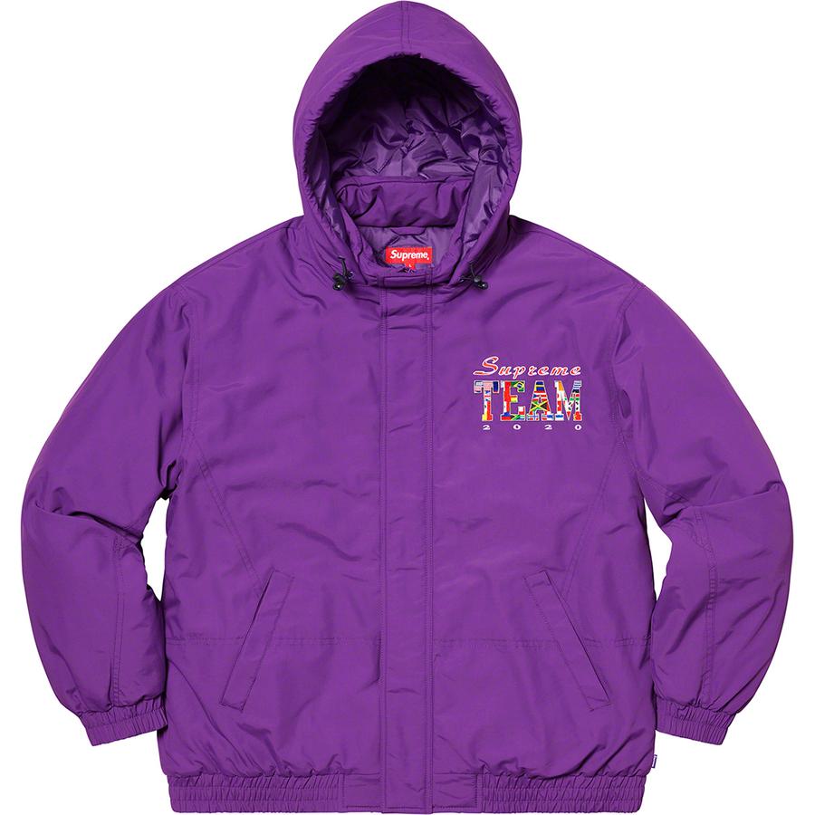 Details on Supreme Team Puffy Jacket  from spring summer 2020 (Price is $248)