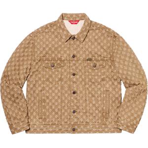 supreme hole punch denim trucker jacket black