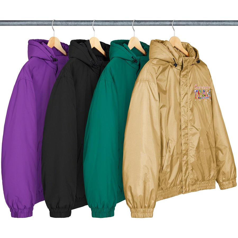 Details on Supreme Team Puffy Jacket from spring summer 2020 (Price is $248)