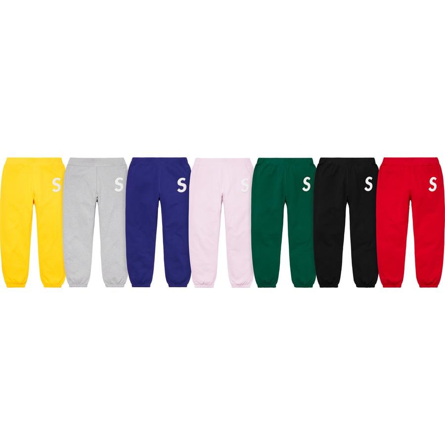 Supreme S Logo Sweatpant releasing on Week 1 for spring summer 2020