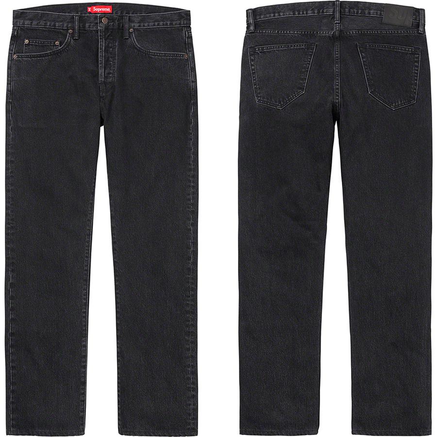 Supreme Stone Washed Black Slim Jean releasing on Week 1 for spring summer 2020