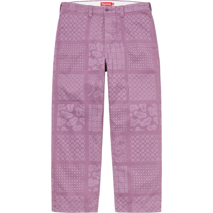 Paisley Grid Chino Pant - spring summer 2020 - Supreme