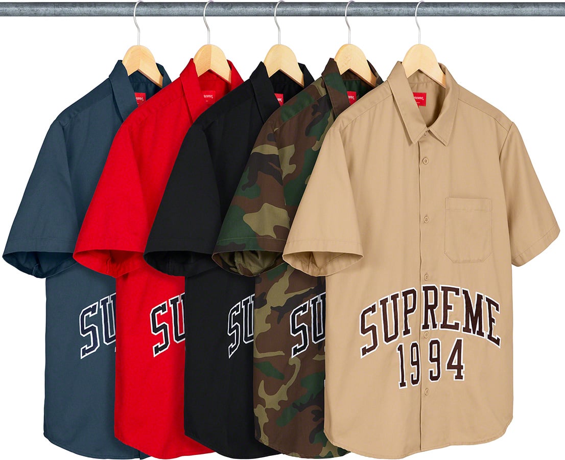 Supreme Arc logo S/S work shirt L