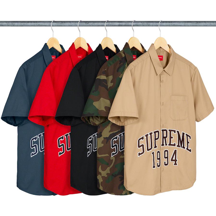 Supreme Arc logo S/S work shirt L