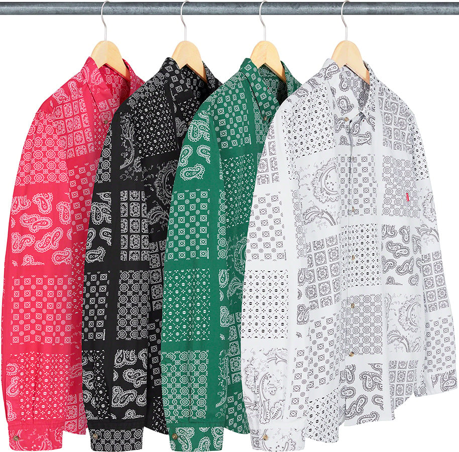 Paisley Grid Shirt - spring summer 2020 - Supreme