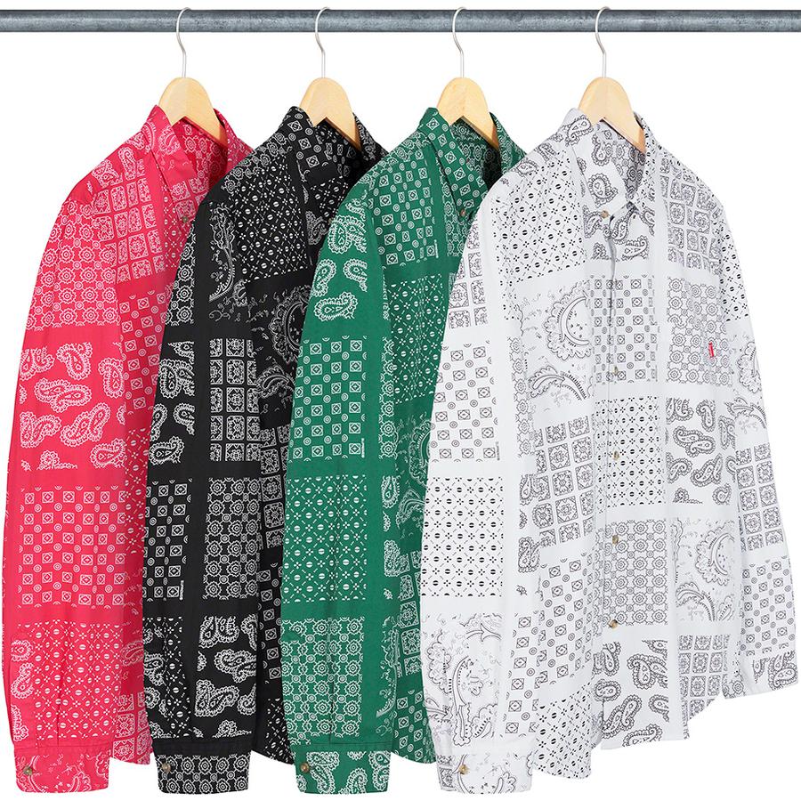 Supreme Paisley Grid Shirt releasing on Week 13 for spring summer 2020