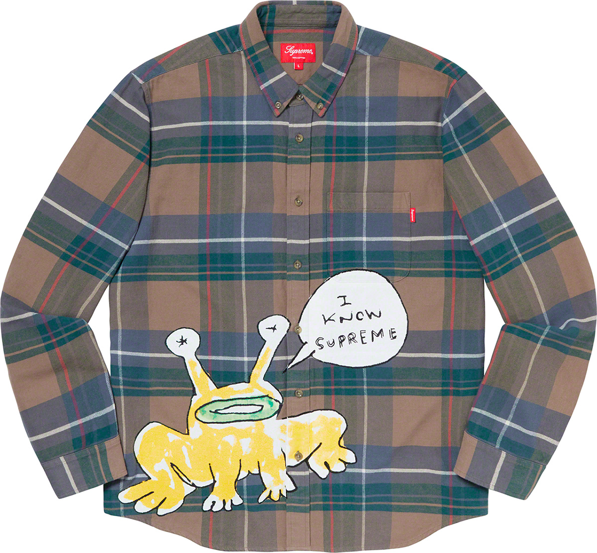 Supreme Daniel Johnston Plaid Shirt