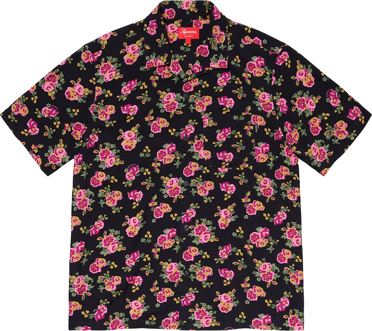 supreme Floral Rayon S/S Shirt XLサイズ