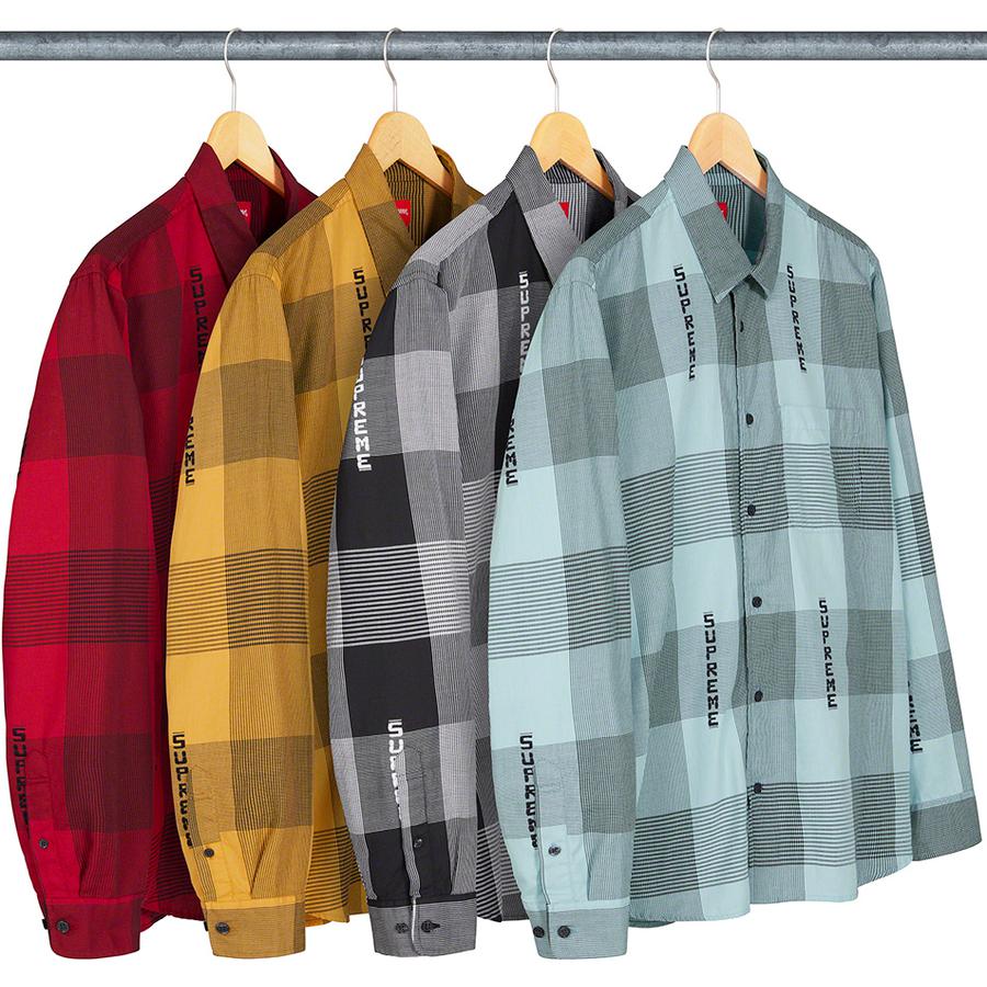 Details on Logo Plaid Shirt from spring summer 2020 (Price is $138)