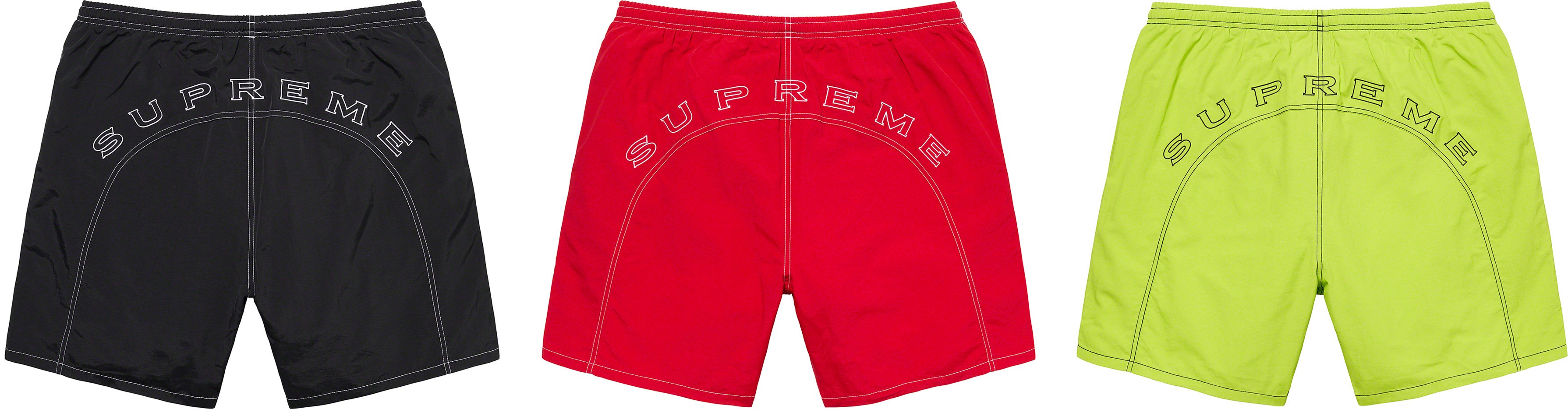 送料込 Supreme S Arc Logo Water Short レッド - 水着