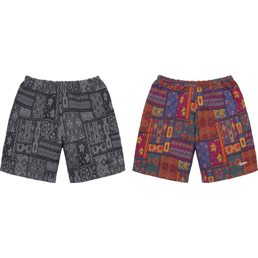 Supreme Patchwork Knit Short releasing on Week 15 for spring summer 2020