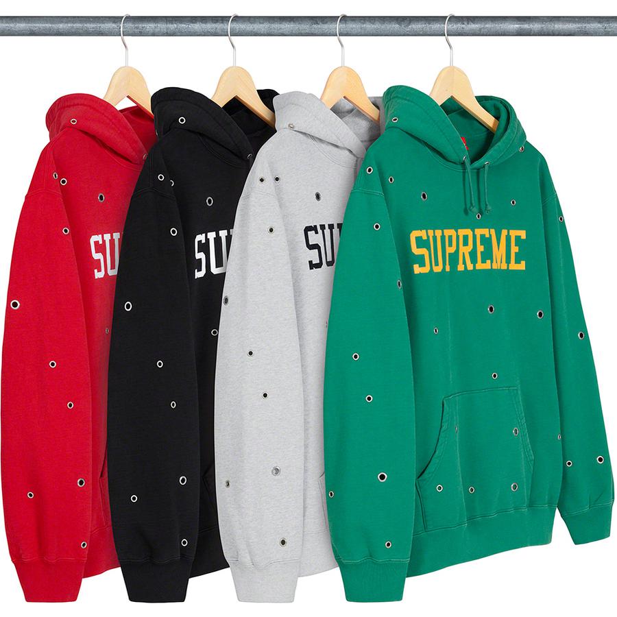 Supreme Eyelet Hooded Sweatshirt releasing on Week 14 for spring summer 2020