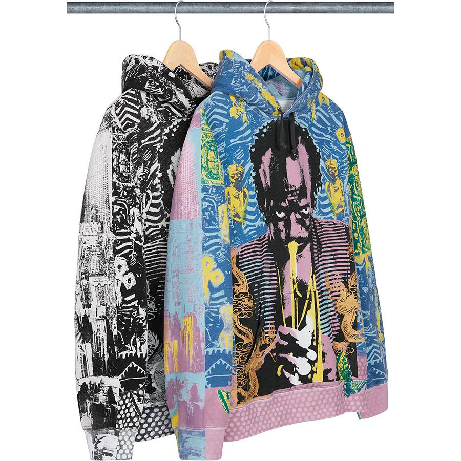 Details on Miles Davis Hooded Sweatshirt from spring summer 2020 (Price is $198)