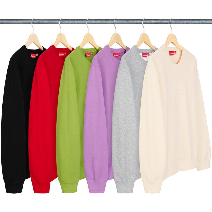 Supreme Cutout Logo Crewneck released during spring summer 20 season