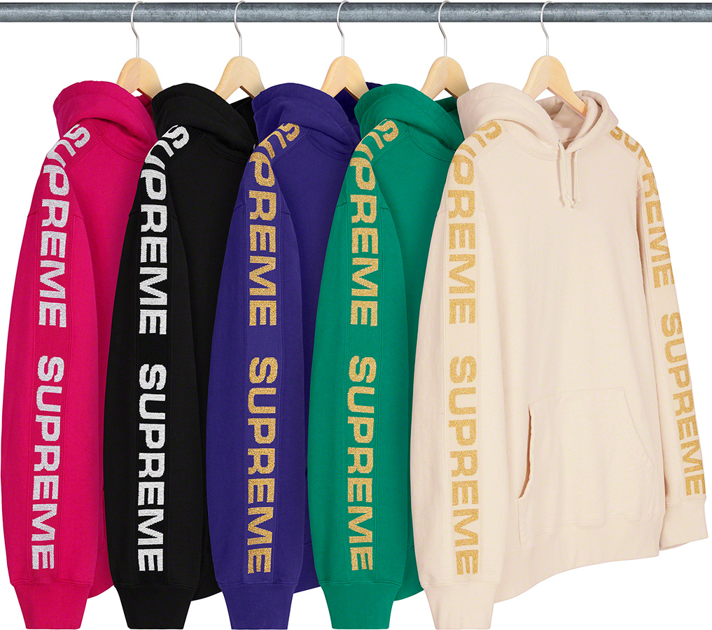 Metallic Rib Hooded Sweatshirt - spring summer 2020 - Supreme