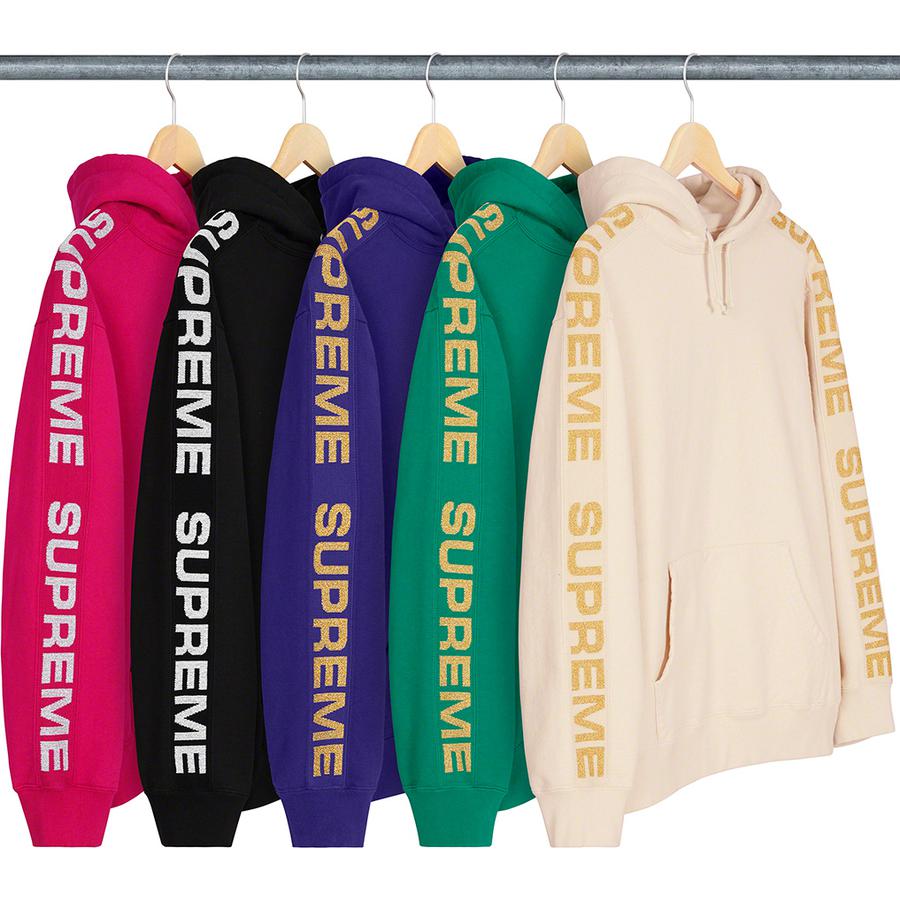 Supreme Metallic Rib Hooded Sweatshirt releasing on Week 10 for spring summer 2020