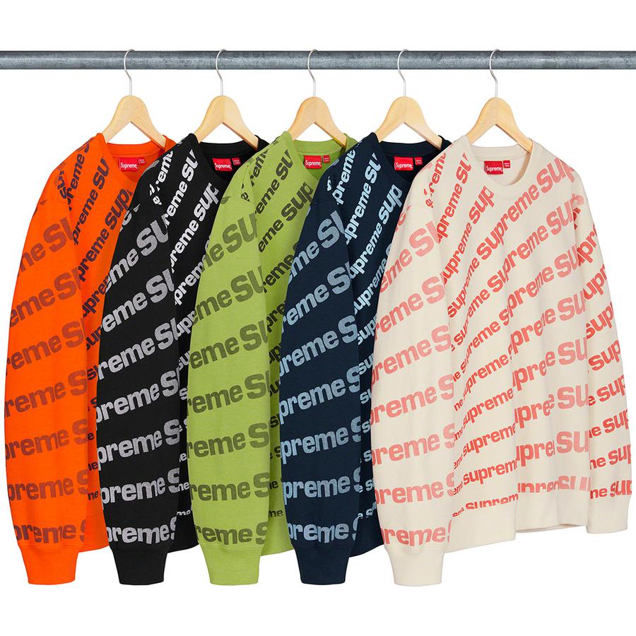 Supreme Radial Crewneck for spring summer 20 season