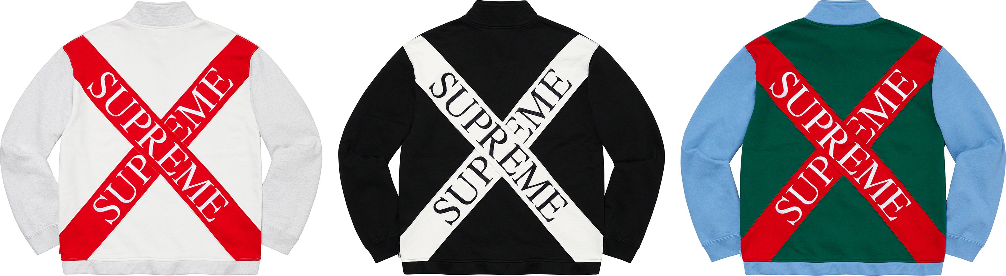 Cross Half Zip Sweatshirt - spring summer 2020 - Supreme