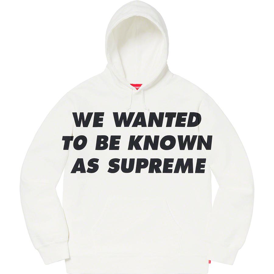 Supreme Known As Hooded Sweatshirt releasing on Week 0 for spring summer 20