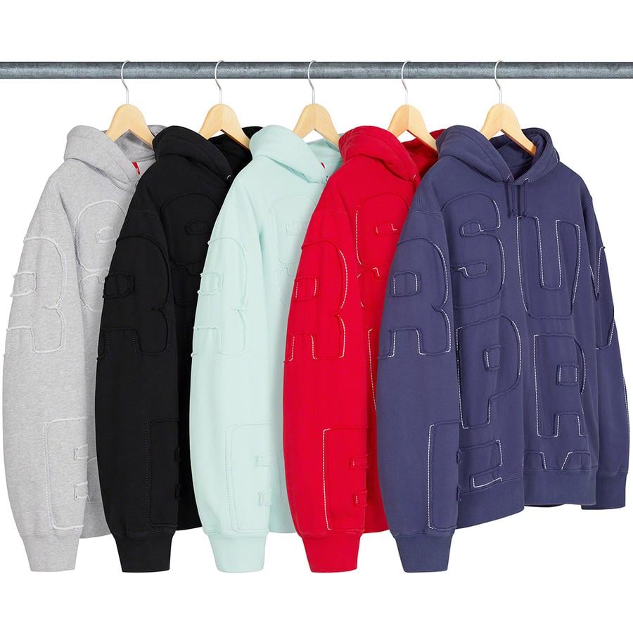 Supreme Cutout Letters Hooded Sweatshirt