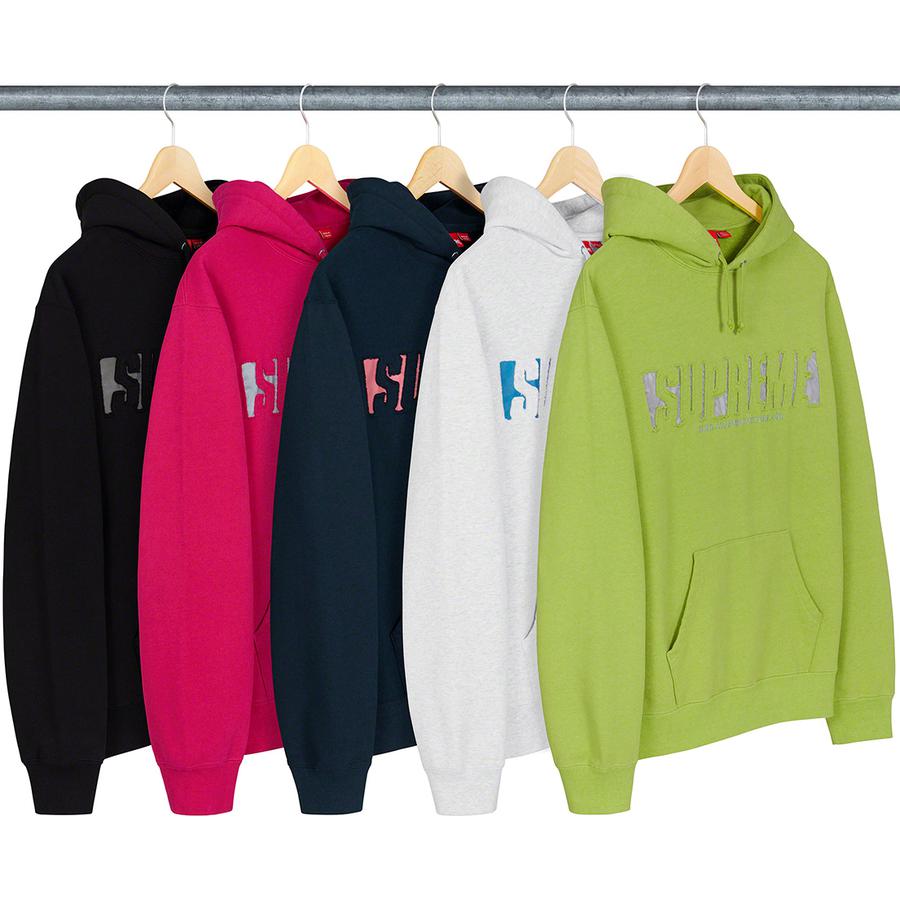Supreme Reflective Cutout Hooded Sweatshirt releasing on Week 1 for spring summer 20