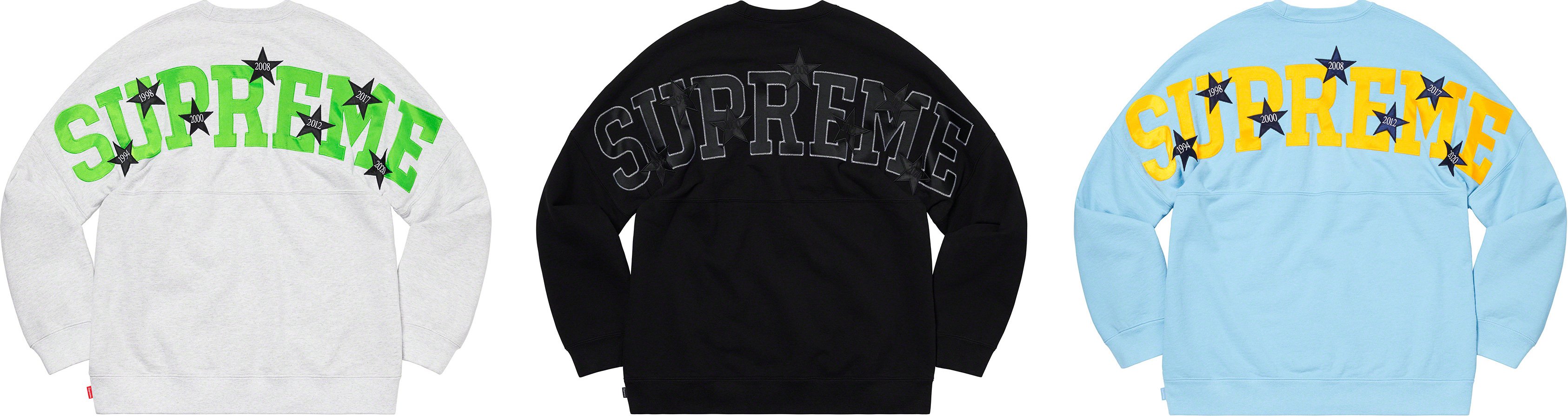 supreme stars crewneck XL