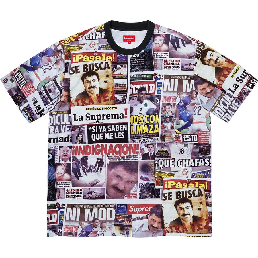 Supreme Headline S S Top released during spring summer 20 season