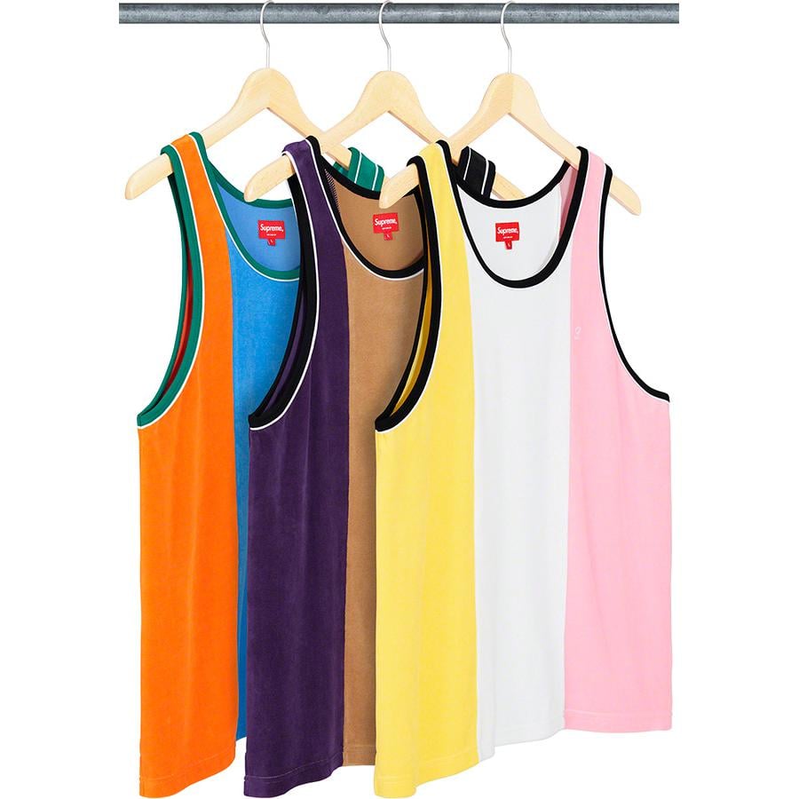 Supreme Velour Tank Top for spring summer 20 season