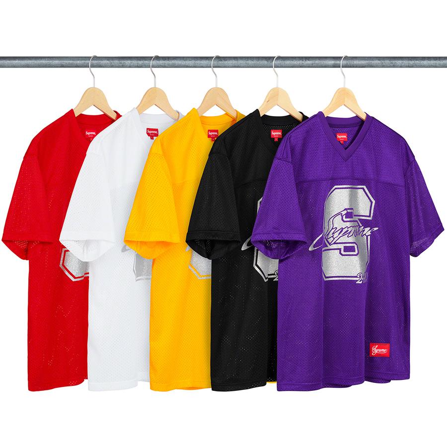 Supreme Glitter Football Top released during spring summer 20 season