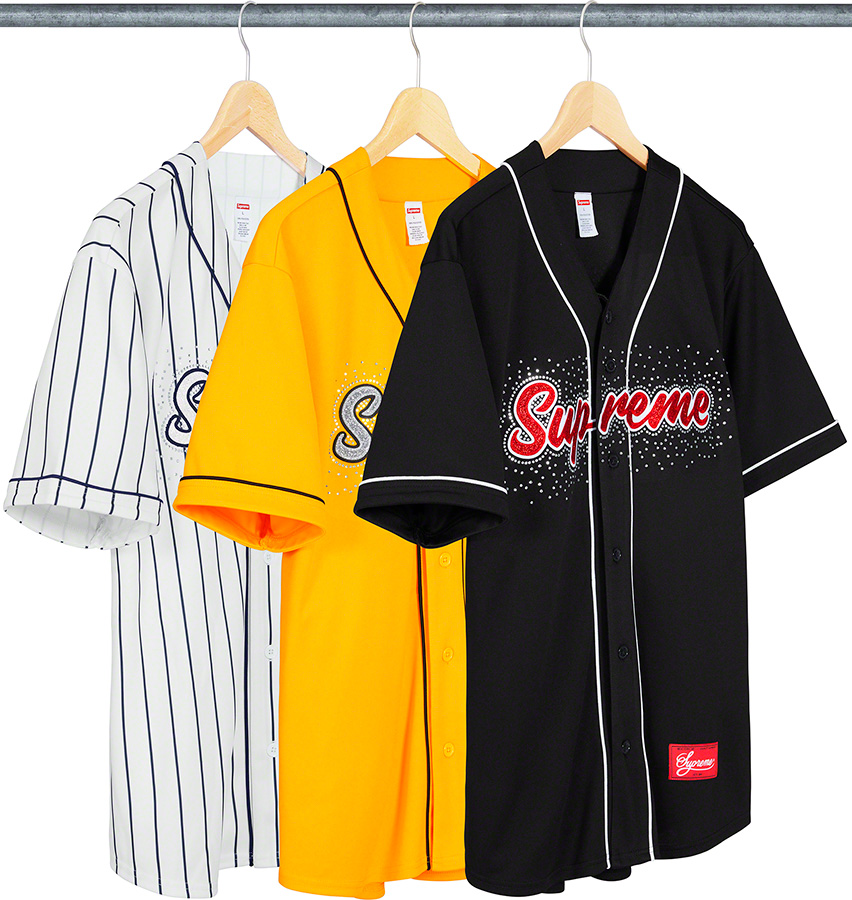 black supreme baseball jersey