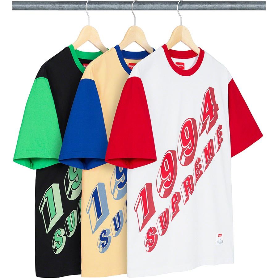 Supreme Bevel Text Ringer Tee for spring summer 20 season