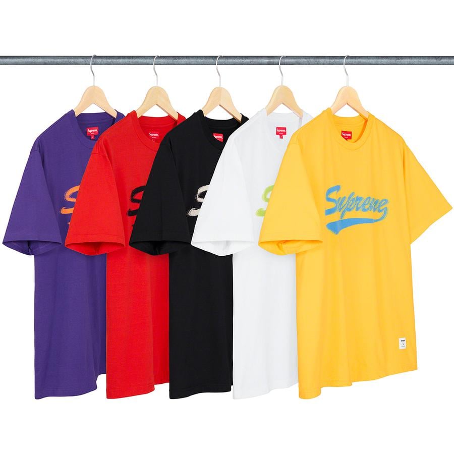 Supreme Intarsia Script S S Top for spring summer 20 season