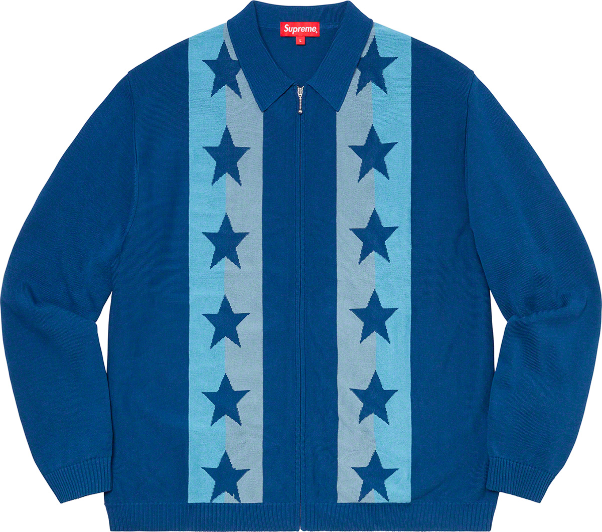 Stars Zip Up Sweater Polo - spring summer 2020 - Supreme