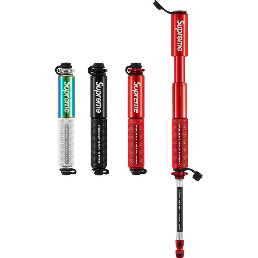 Details on Supreme Lezyne Pocket Drive Pro Bike Pump from spring summer
                                            2021 (Price is $58)