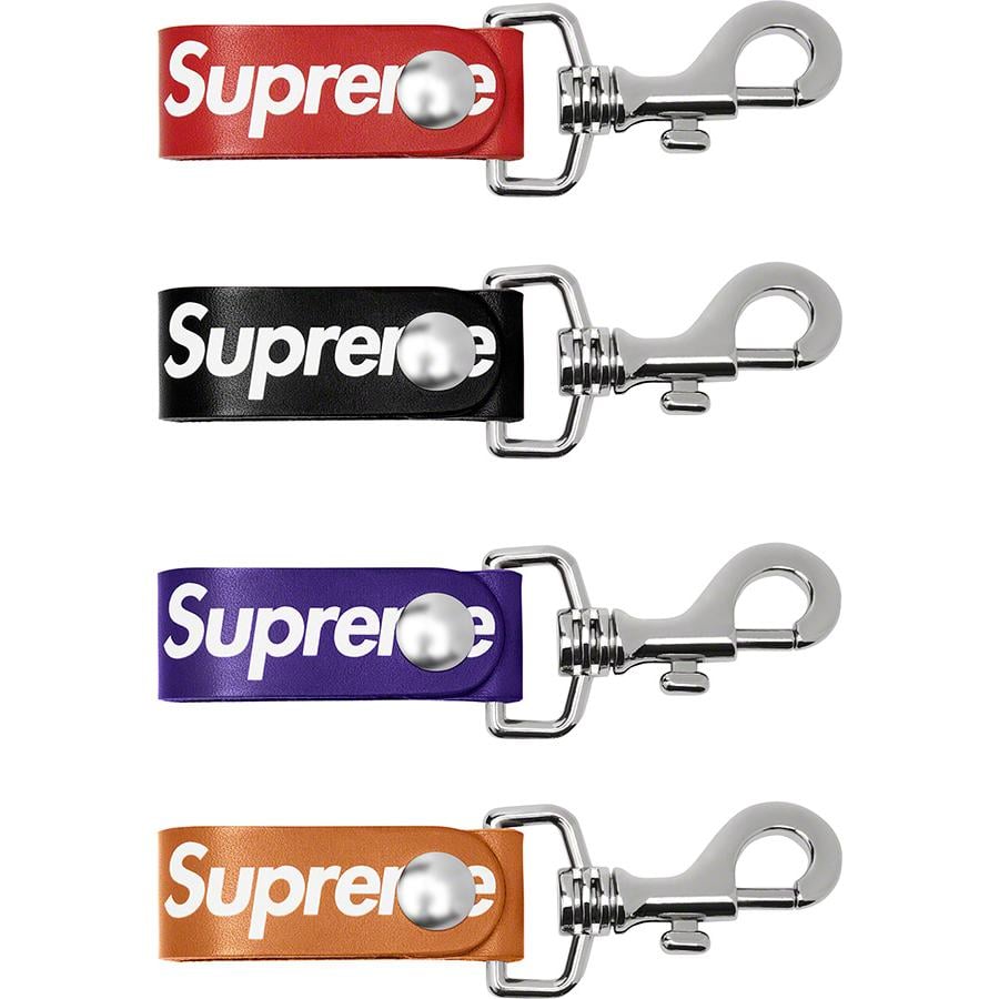 Supreme Leather Key Loop released during spring summer 21 season