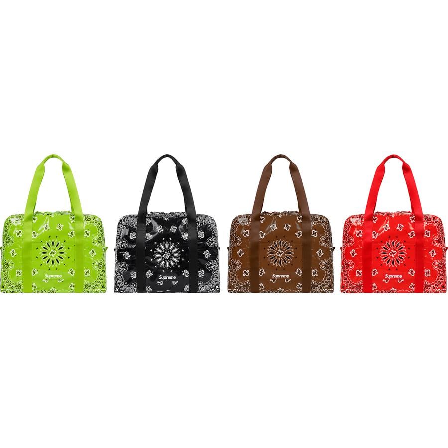 Supreme Bandana Tarp Small Duffle Bag releasing on Week 8 for spring summer 2021