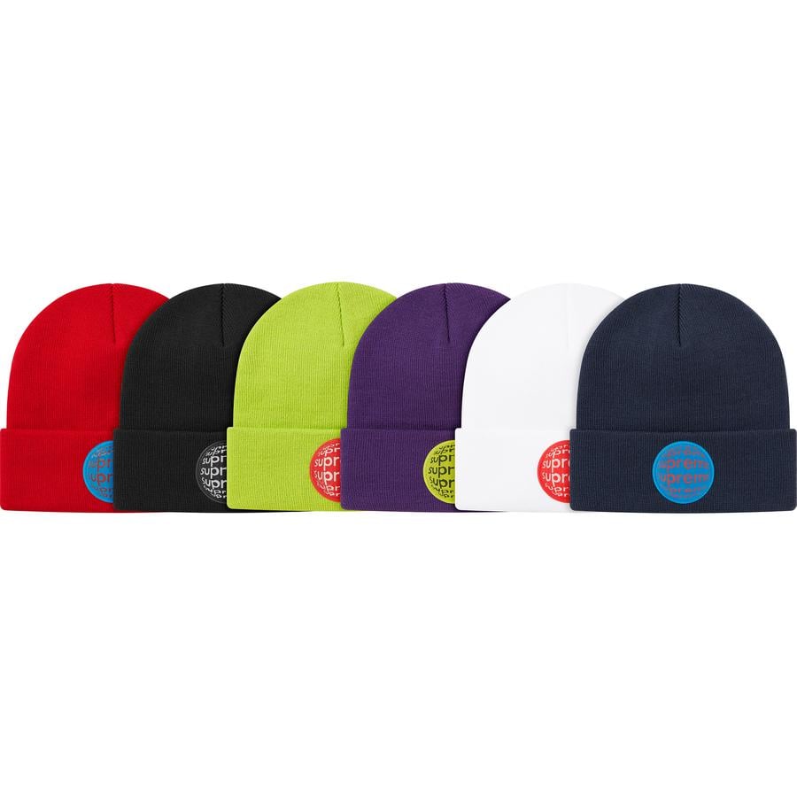 Supreme Lenticular Patch Beanie released during spring summer 21 season