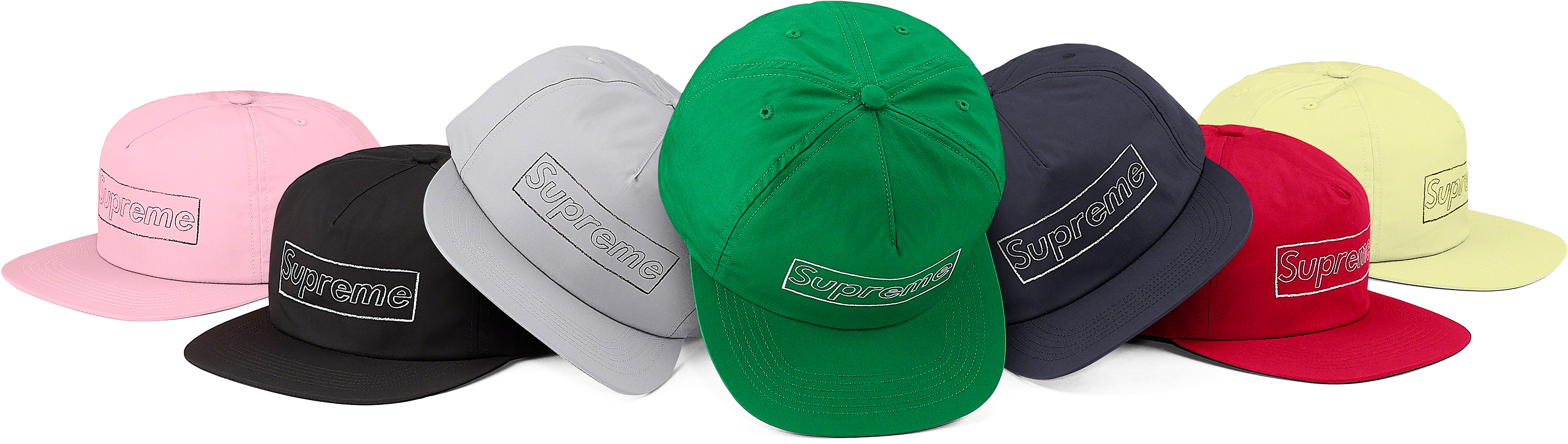 Supreme x KAWS Chalk Logo 5-Panel 'Green