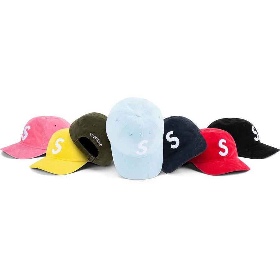 Supreme Fine Wale Corduroy S Logo 6-Panel for spring summer 21 season