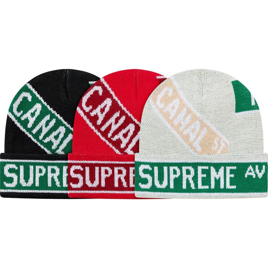 Details on Street Signs Beanie from spring summer
                                            2021 (Price is $38)