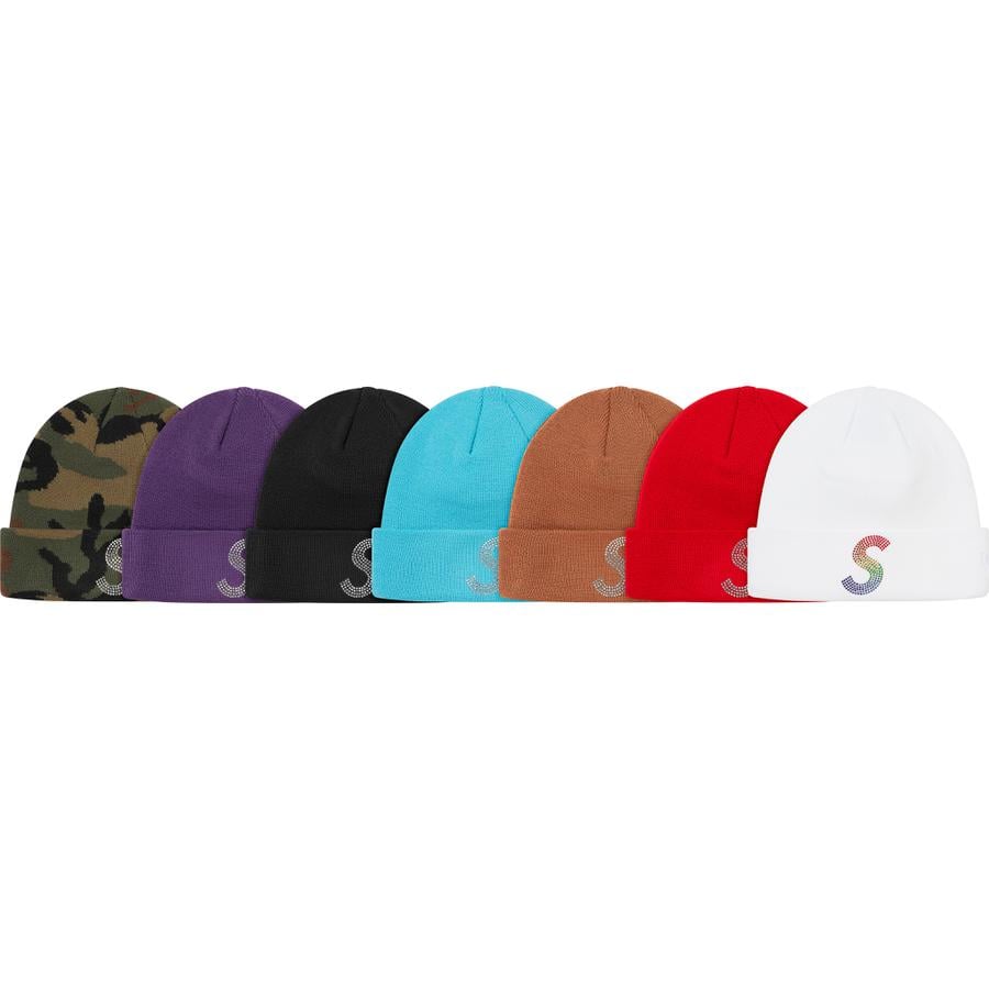 Supreme New Era Swarovski S Logo Beanie released during spring summer 21 season