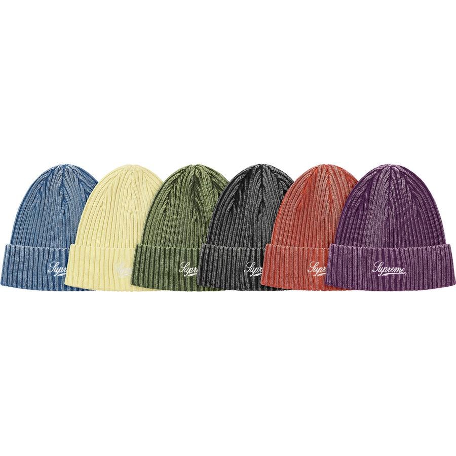 Supreme Bleached Rib Beanie released during spring summer 21 season