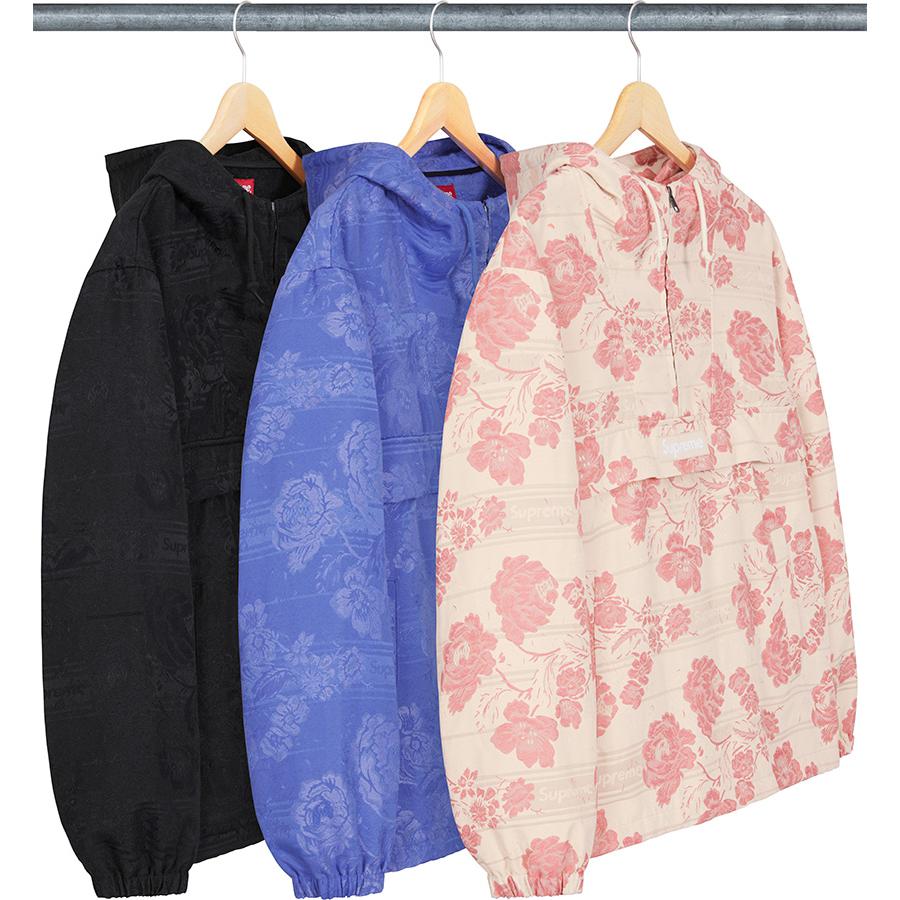 Supreme Floral Tapestry Anorak released during spring summer 21 season