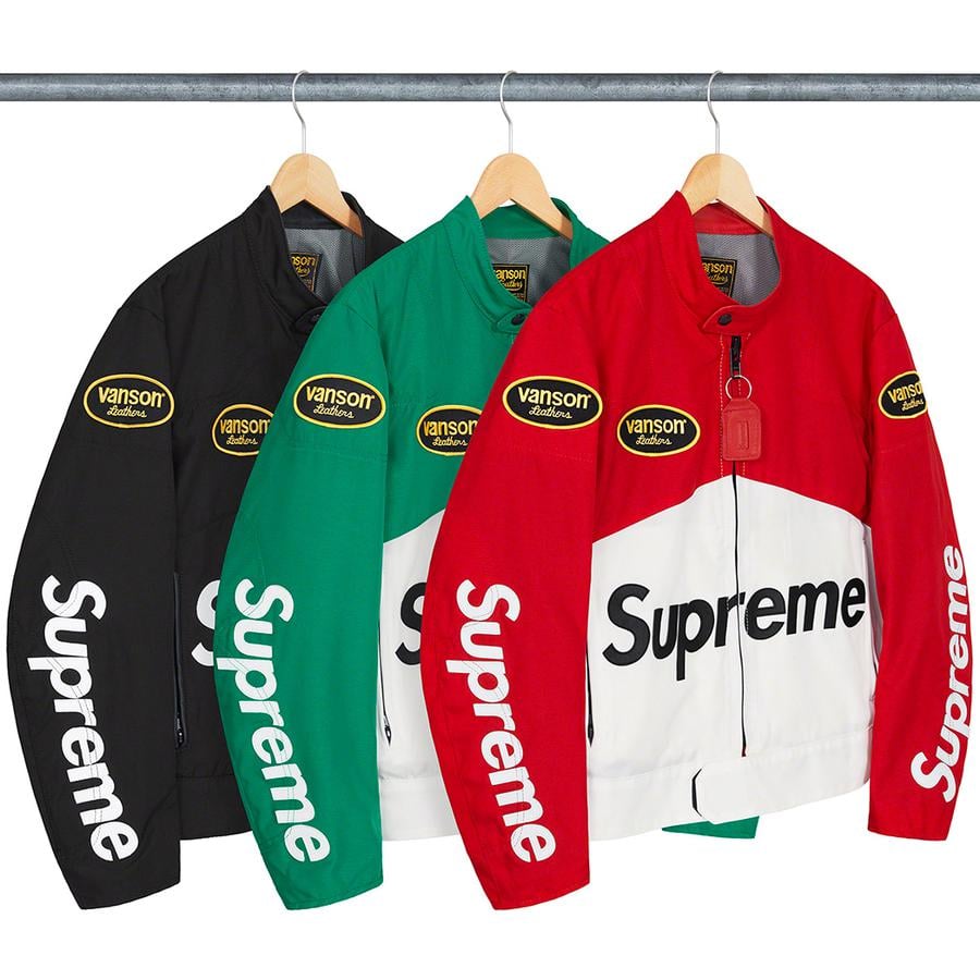Details on Supreme Vanson Leathers Cordura Jacket from spring summer 2021 (Price is $648)