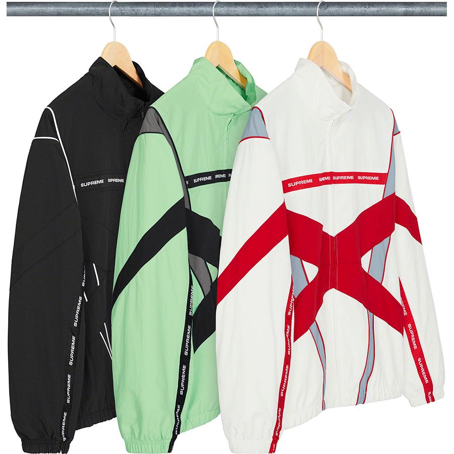 Supreme Cross Paneled Track Jacket releasing on Week 6 for spring summer 2021