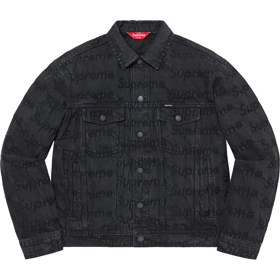 ジャン Supreme - Frayed Logos Denim Trucker Jacket XLの通販 by ラトーラ's shop ...