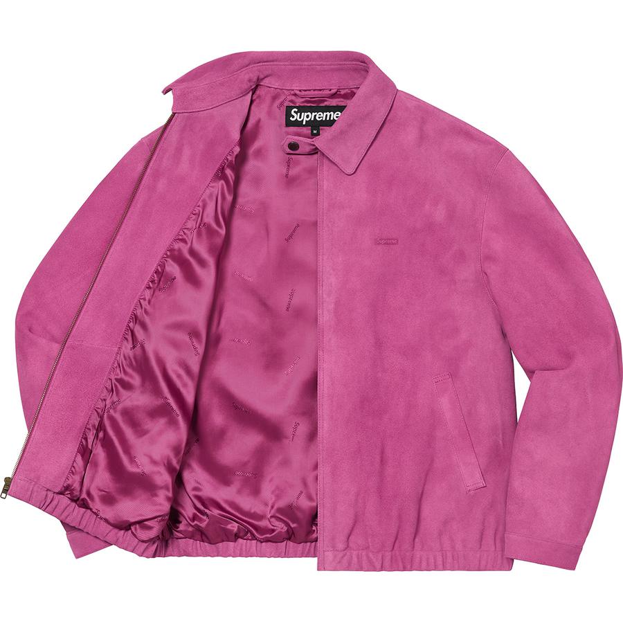 Details on Suede Harrington Jacket  from spring summer
                                                    2021 (Price is $498)