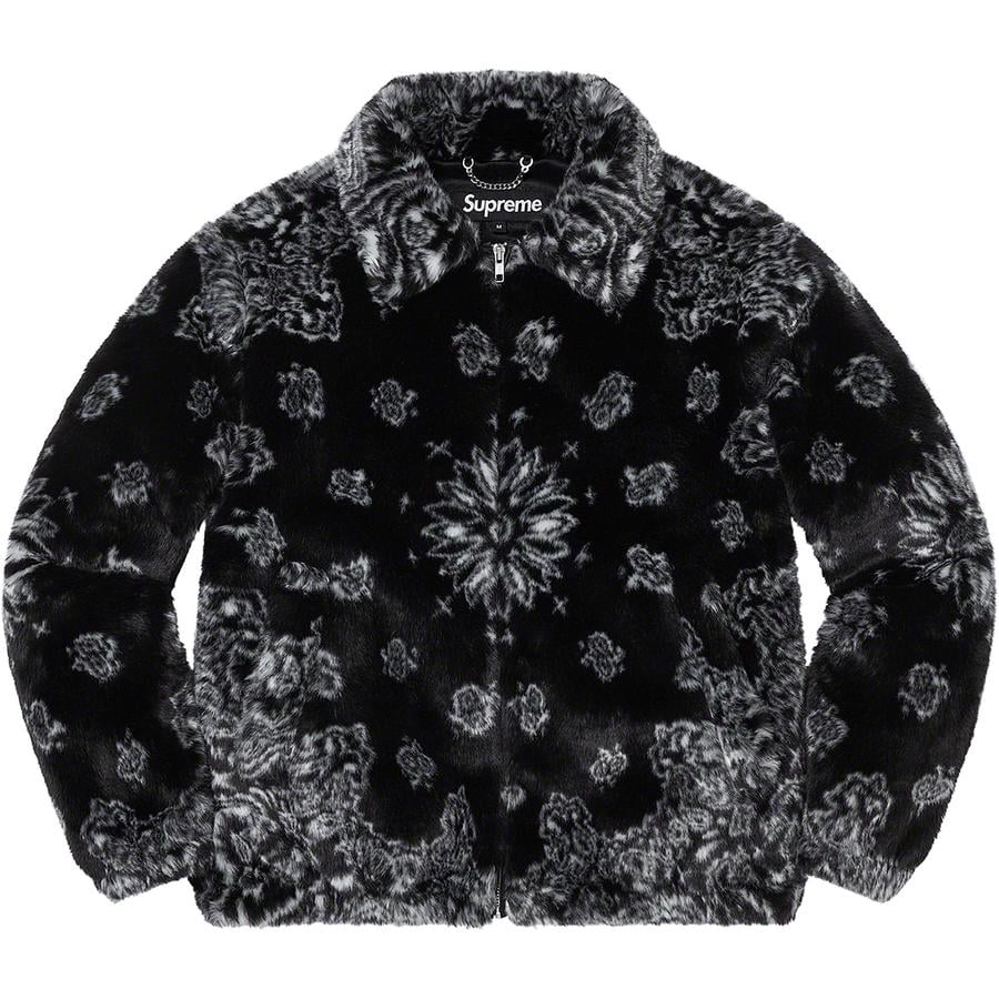 supreme Bandana Faux Fur Bomber Jacket S